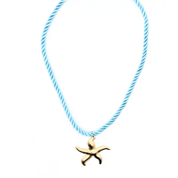 Collier corde avec étoile de mer