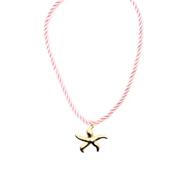Collier corde avec étoile de mer