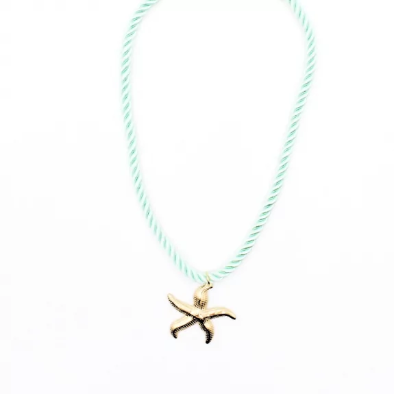 Collier corde avec étoile de mer