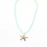 Collier corde avec étoile de mer