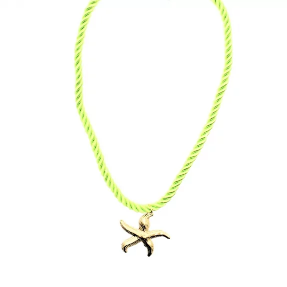 Collier corde avec étoile de mer