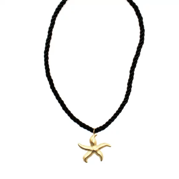 Collier corde avec étoile de mer
