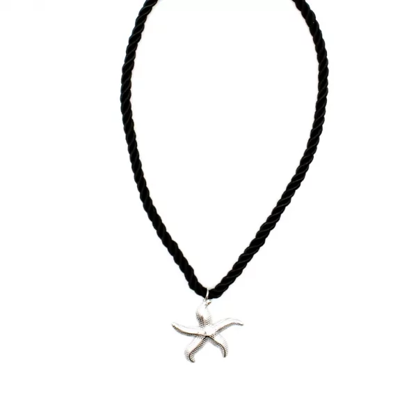 Collier corde avec étoile de mer