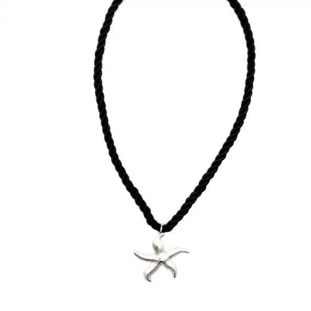 Collier corde avec étoile de mer