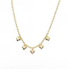 Collier acier avec pampilles coeur amour