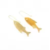 Boucles d'oreilles acier motif poisson
