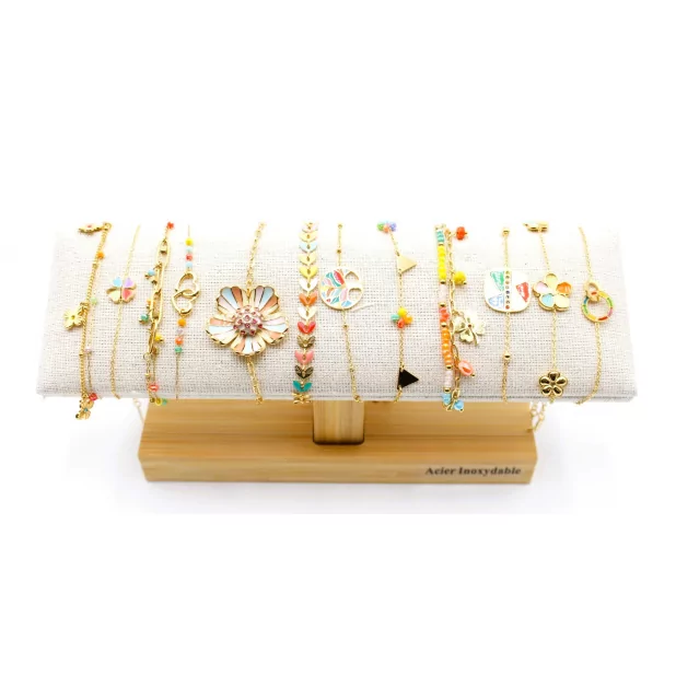 Pack de 12 bracelets acier - multi