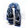 Echarpe esprit toile de jouy