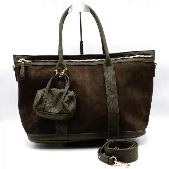 Sac à main bimatière avec porte monnaie