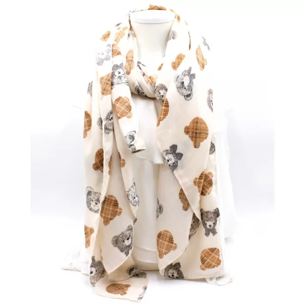 Echarpe motif nounours