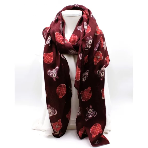 Echarpe motif nounours