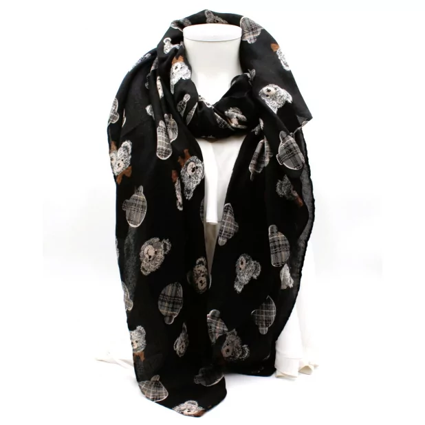 Echarpe motif nounours