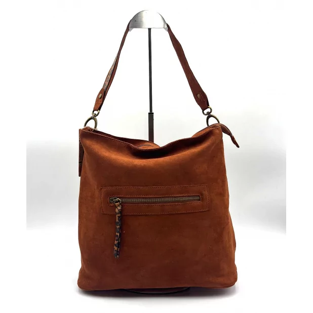 Sac à main avec anse léopard