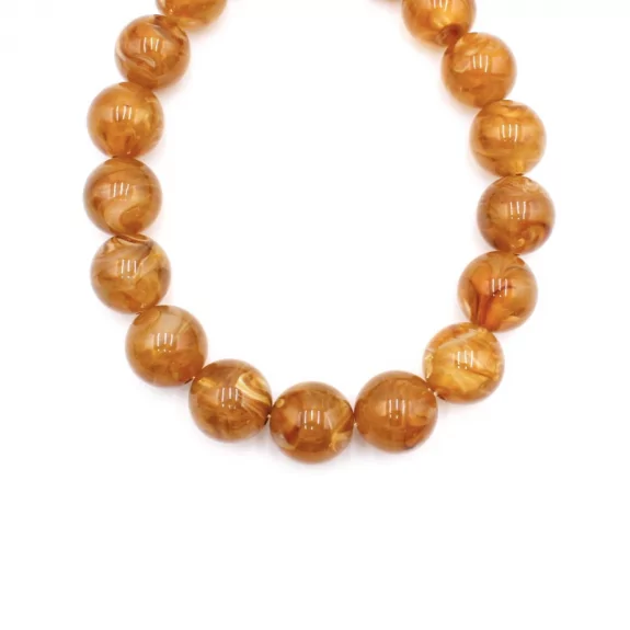 Collier boules résine