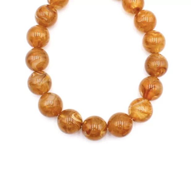 Collier boules résine