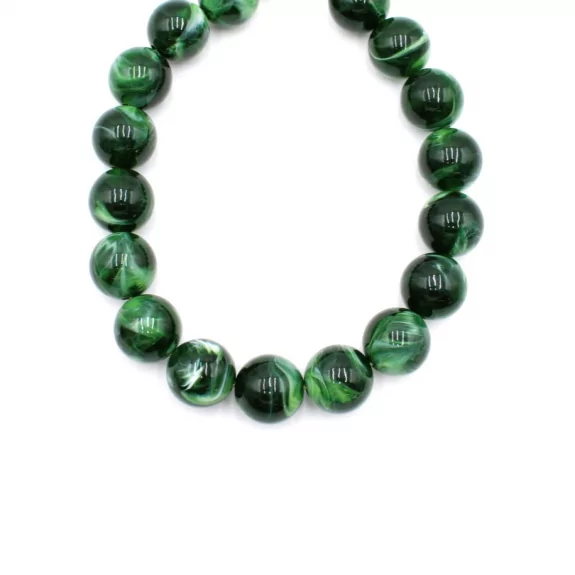 Collier boules résine