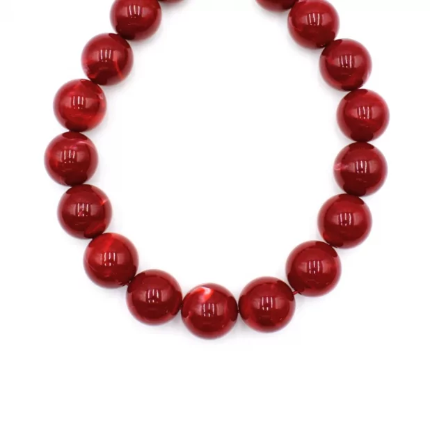 Collier boules résine