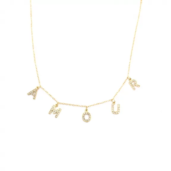 Collier pendentifs amour