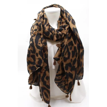 Echarpe top tendance esprit léopard