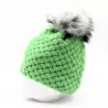 bonnet avec pompon synthétique