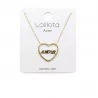 Collier acier - coeur amour