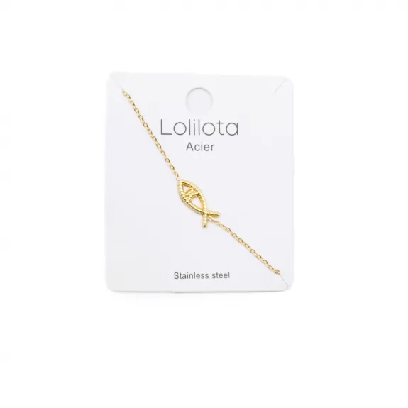 Bracelet acier - poisson