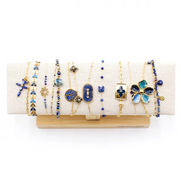 Pack de 12 bracelets acier inoxydable - MARINE