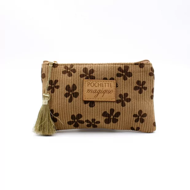 Petite pochette fleurs - Pochette magique