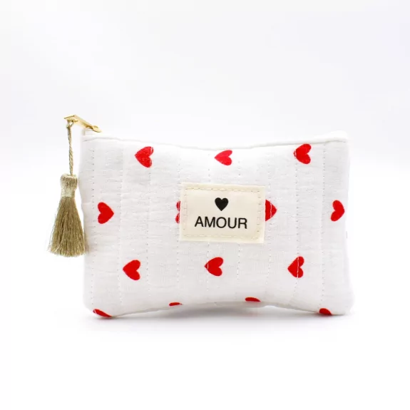 Petite pochette cœurs - AMOUR