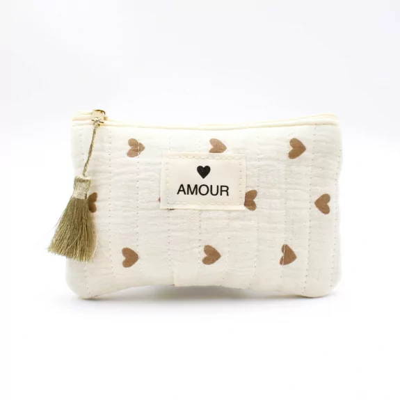 Petite pochette cœurs - AMOUR