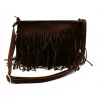Sac à frange façon nubuck