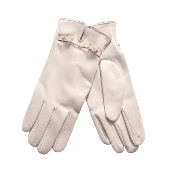 Gant suédine avec étrier doré