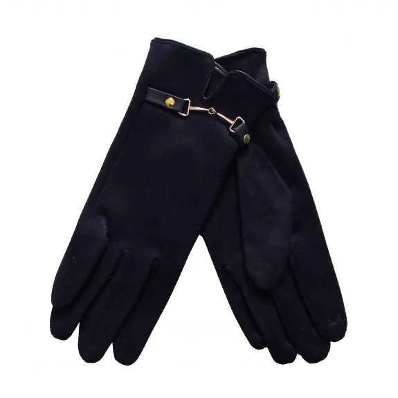 Gant suédine avec étrier doré