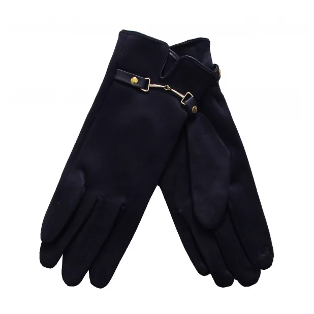 Gant suédine avec étrier doré