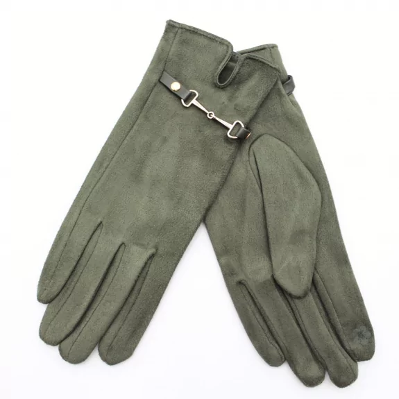 Gant suédine avec étrier doré