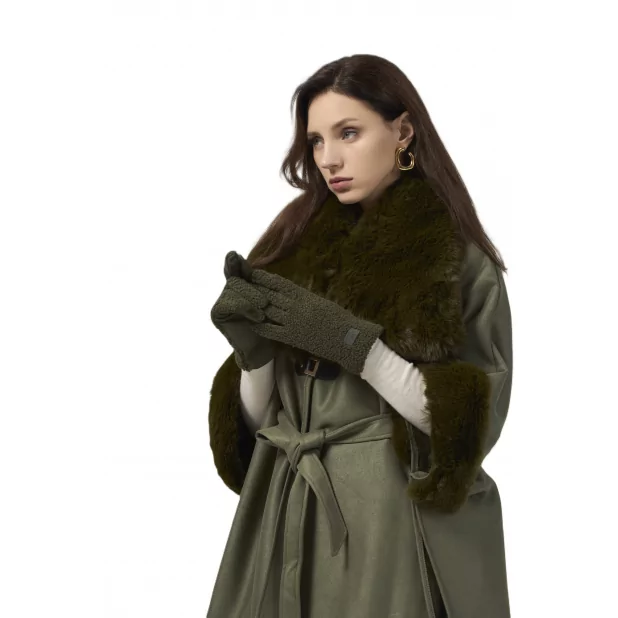 Gant suédine avec mitaine