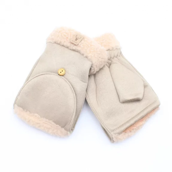 Gants mitaines moumoute