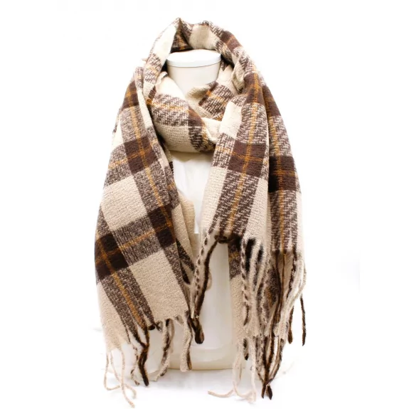 Echarpe tendance homme à carreaux