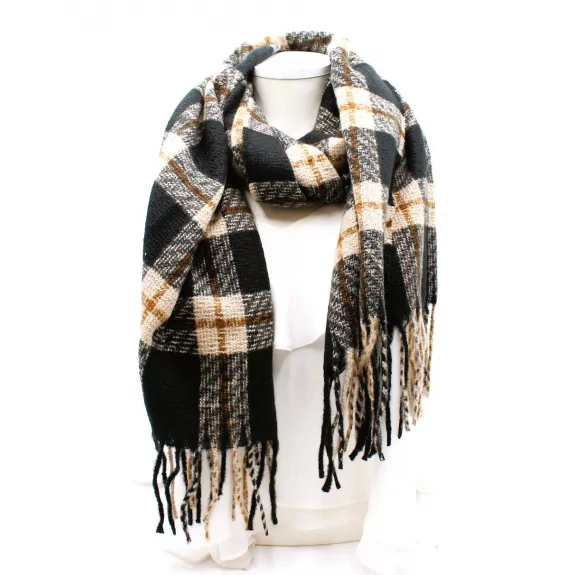 Echarpe tendance homme à carreaux