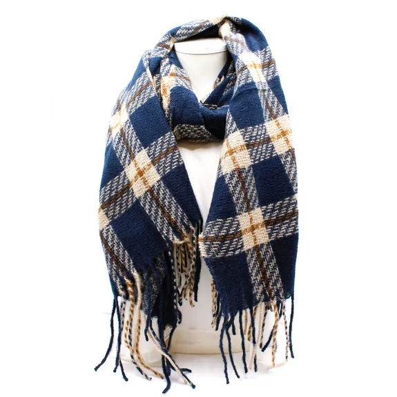 Echarpe tendance homme à carreaux