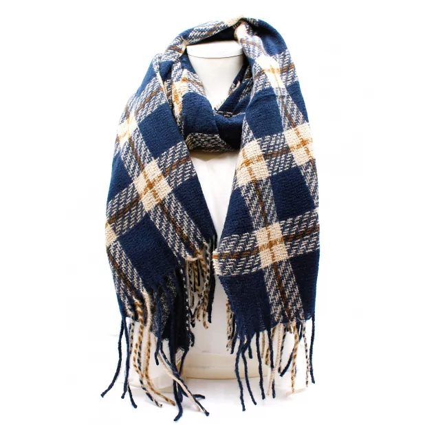 Echarpe tendance homme à carreaux