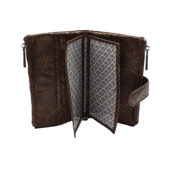 Grand porte monnaie aspect serpent