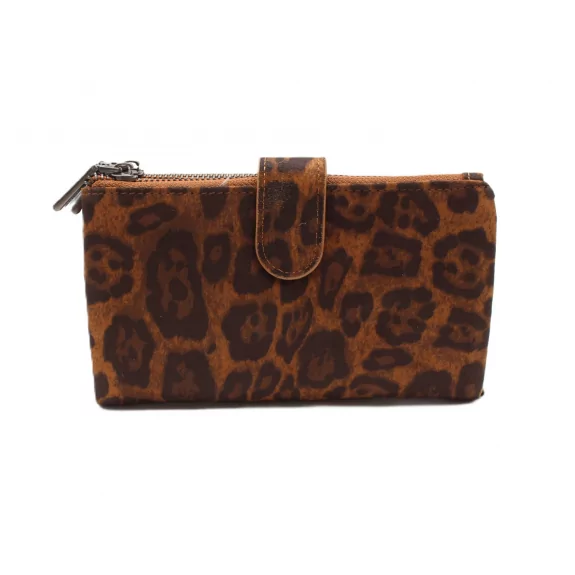 Grand porte monnaie aspect léopard