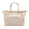 Sac cabas finition moumoute avec poche