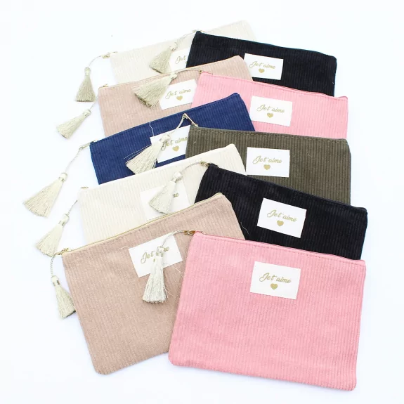 Pack de 10 pochettes côtelées - Je t'aime