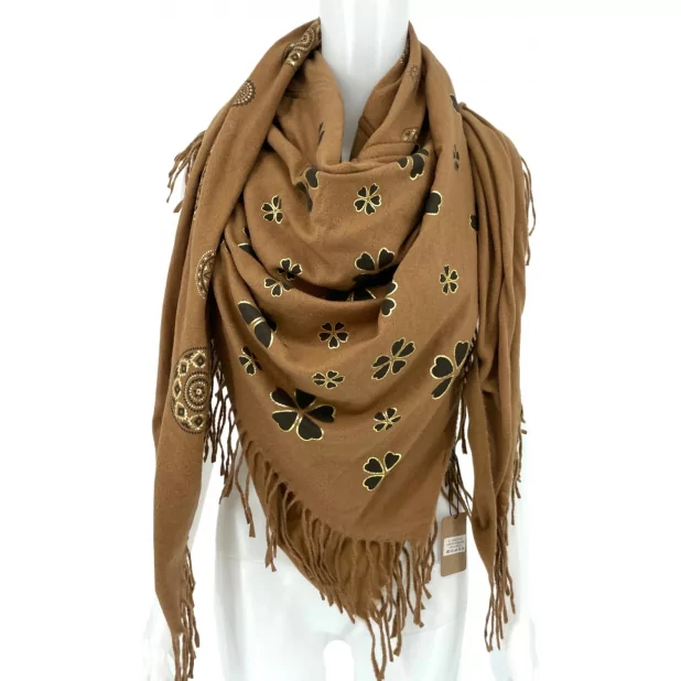 Echarpe carrée tendance multiface - chaude