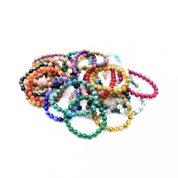 Pack de 25 bracelets pierres
