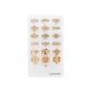 Pack 18 bagues acier inoxydable - NUDE