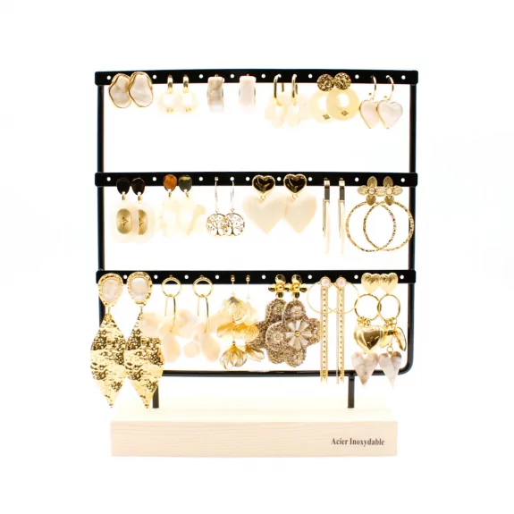 Pack de 18 boucles d'oreilles acier - NUDE