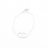 Bracelet acier argenté luxe